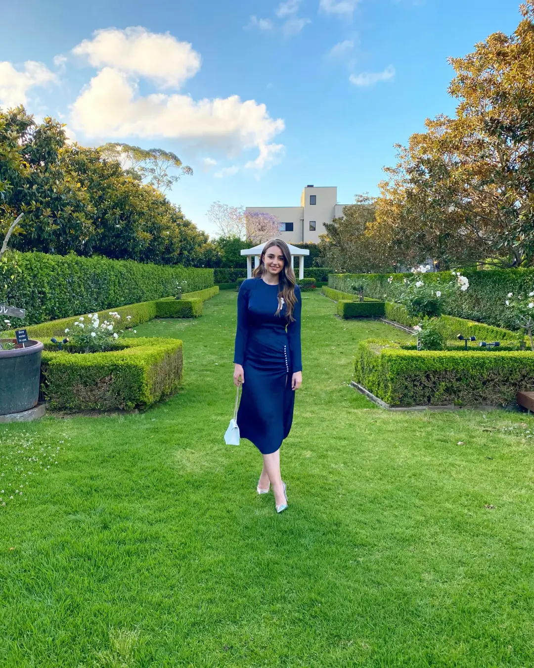 Elliatt Ministry Dress Midnight Blue Size S/ Au 8 for rent on The Volte - main image