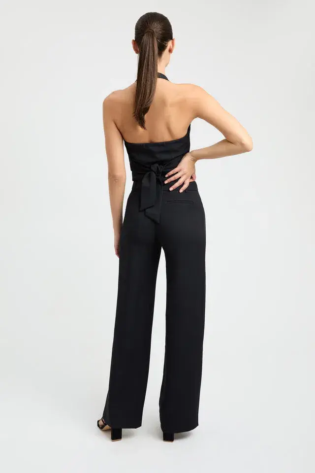 Kookai Ariel Vest Top and Ariel Low Rise Pants Set Black Size 14 & 12 - Image 3