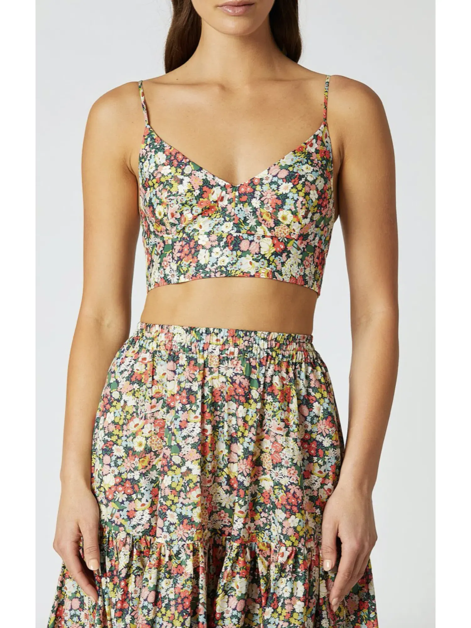 Scanlan Theodore Floral Bralette and Skirt Set Floral Size AU 6 - Image 3
