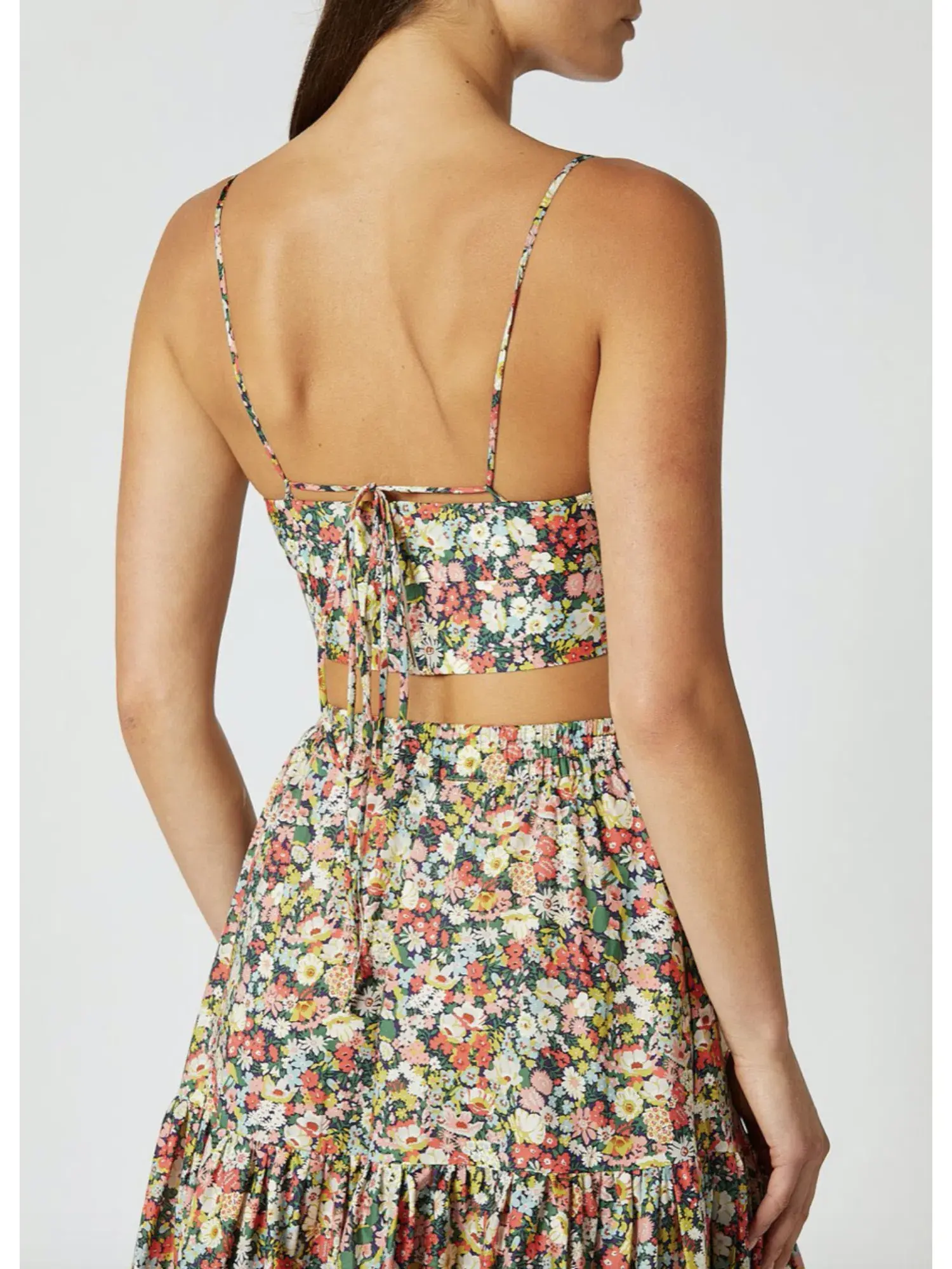 Scanlan Theodore Floral Bralette and Skirt Set Floral Size AU 6 - Image 2