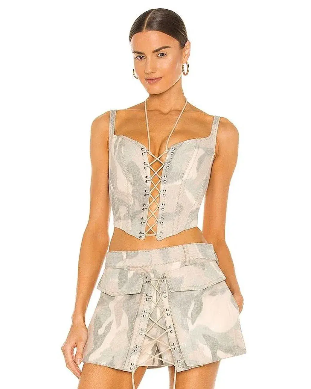 Dion Lee Ikat Camo Corset Print Size 8 - Image 2