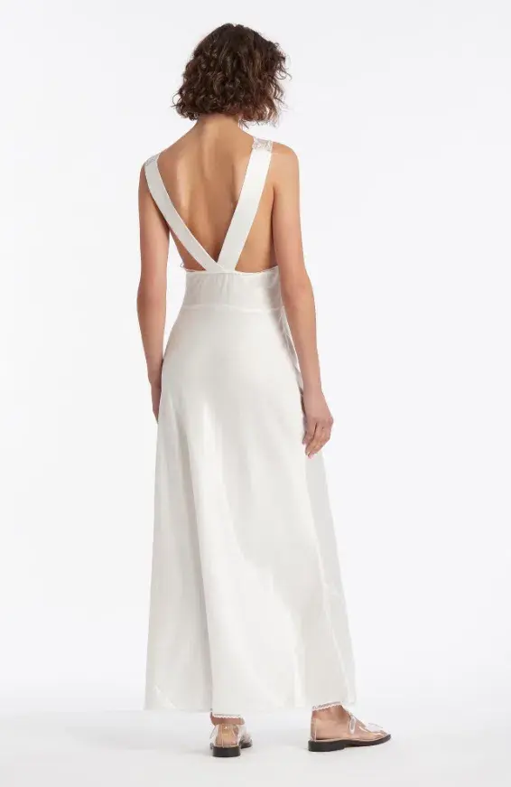Sir the Label Aries Cut Out Gown in Ivory Size 0 / AU 6 - Image 4
