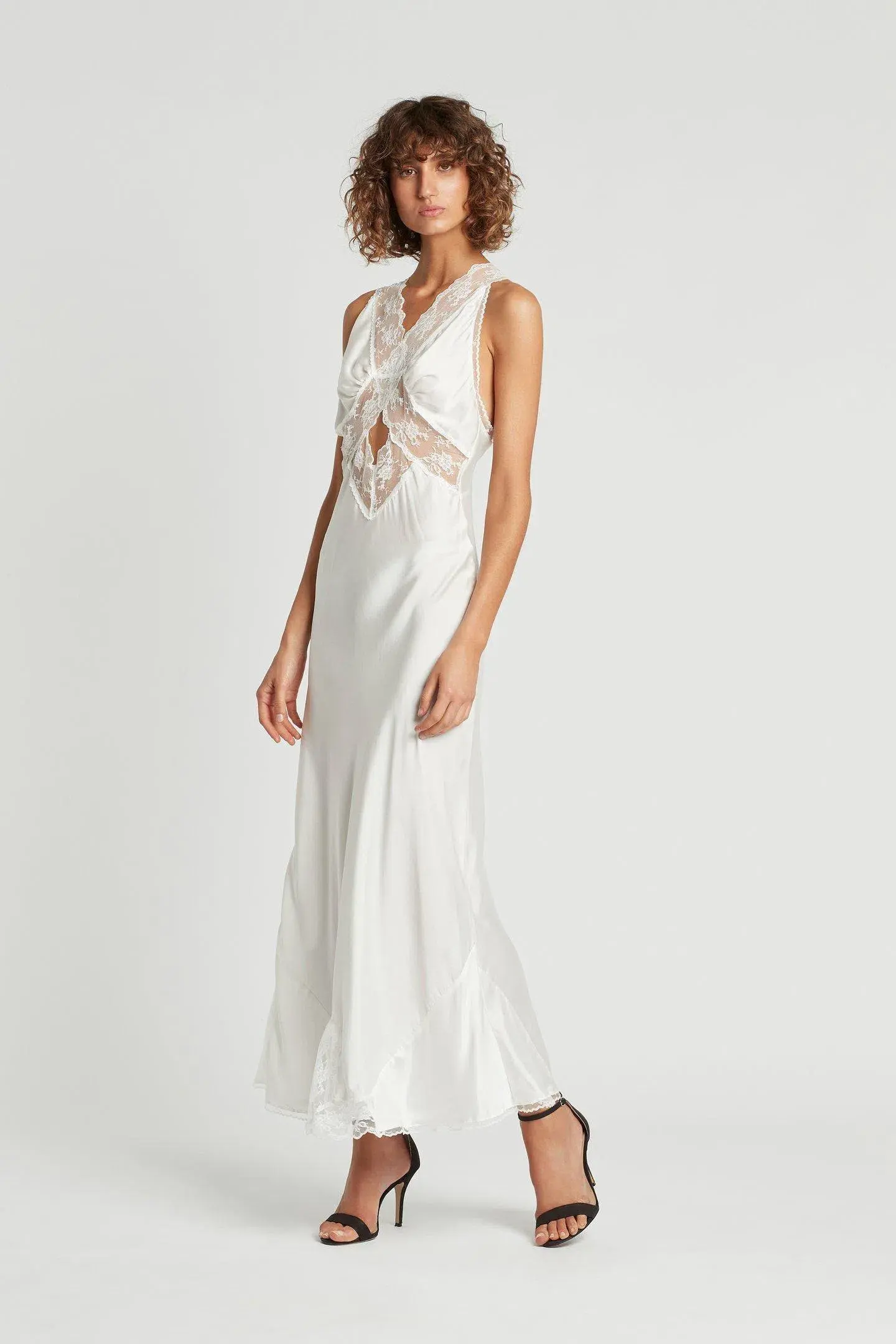 Sir the Label Aries Cut Out Gown in Ivory Size 0 / AU 6 - Image 1