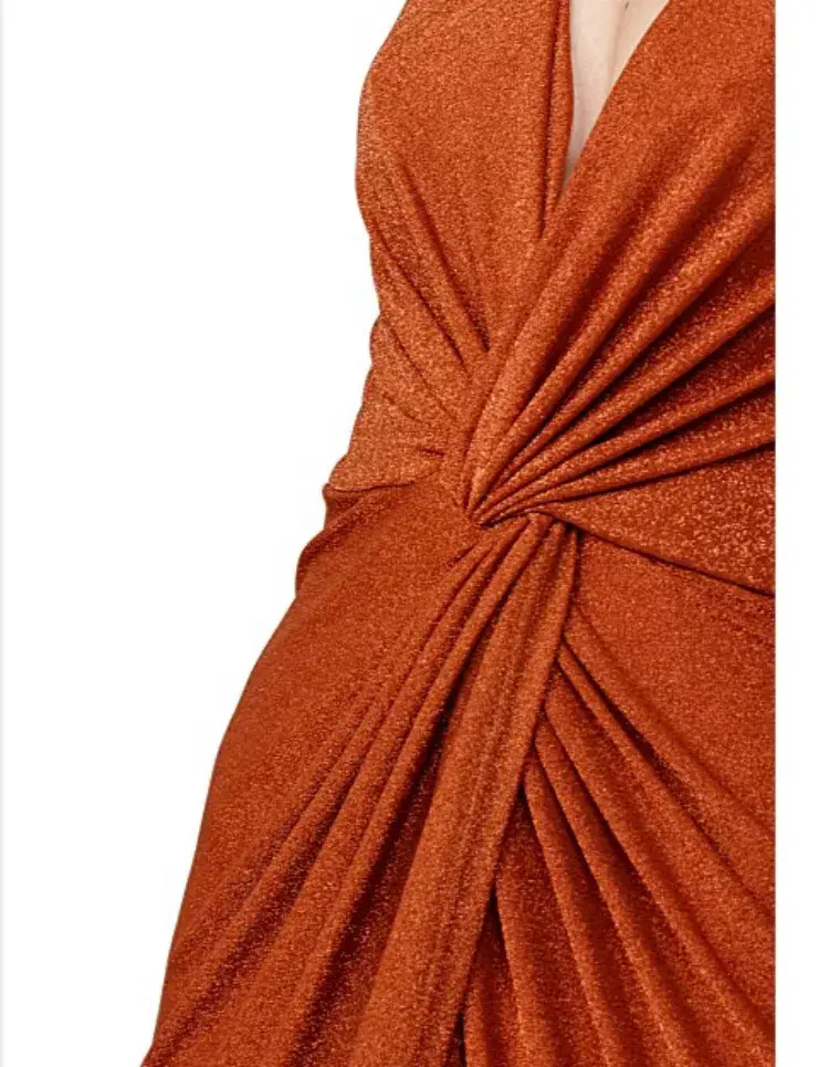 Significant Other Infinity Dress in Metallic Amber Size 8 - Image 3
