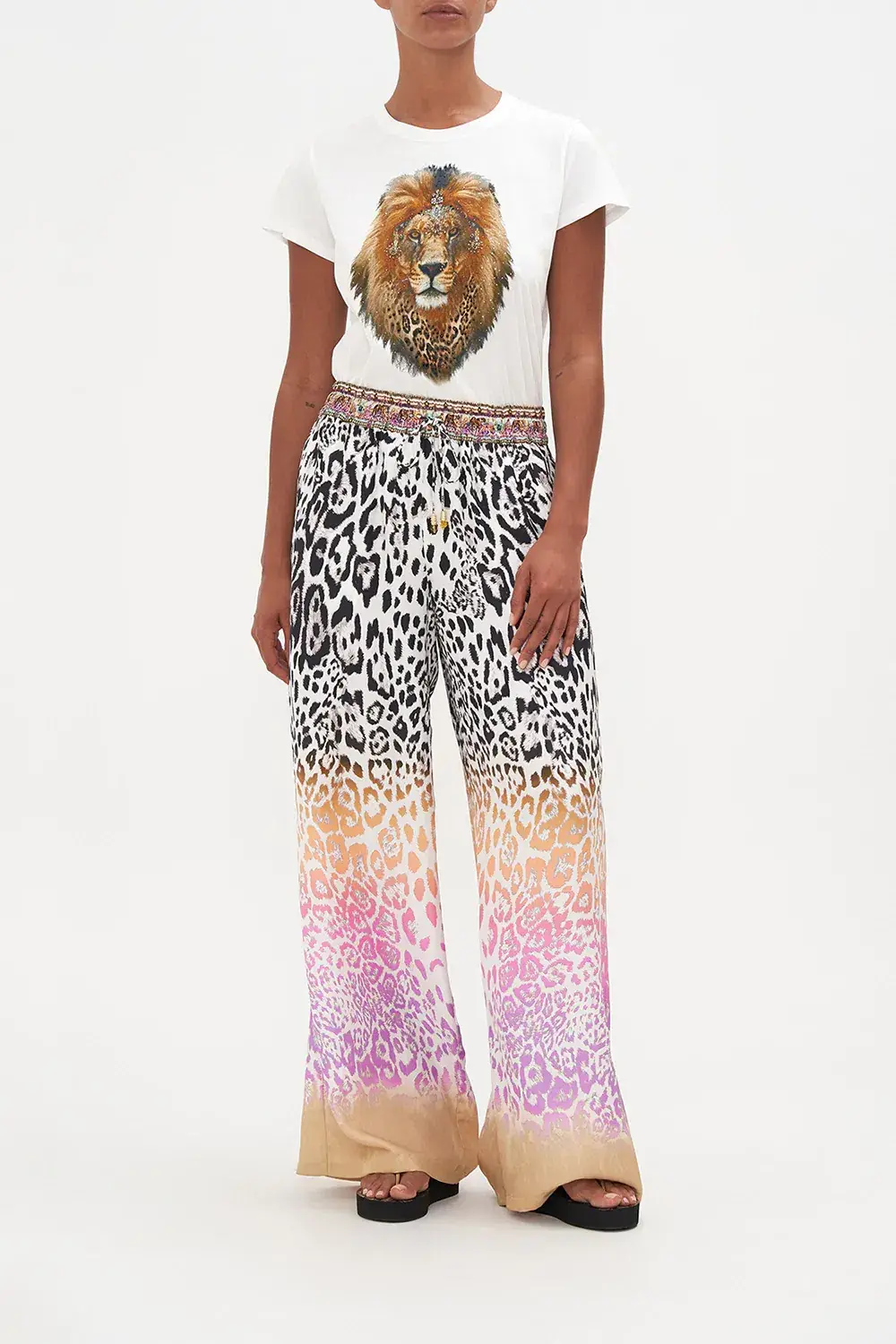 Camilla Straight Leg Pant Kitty Kat Klub Size L / AU 14  - Image 1