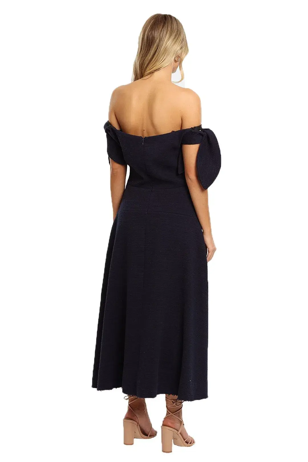 Camilla and Marc Bancroft Off Shoulder Dress Indigo Size 8  - Image 1