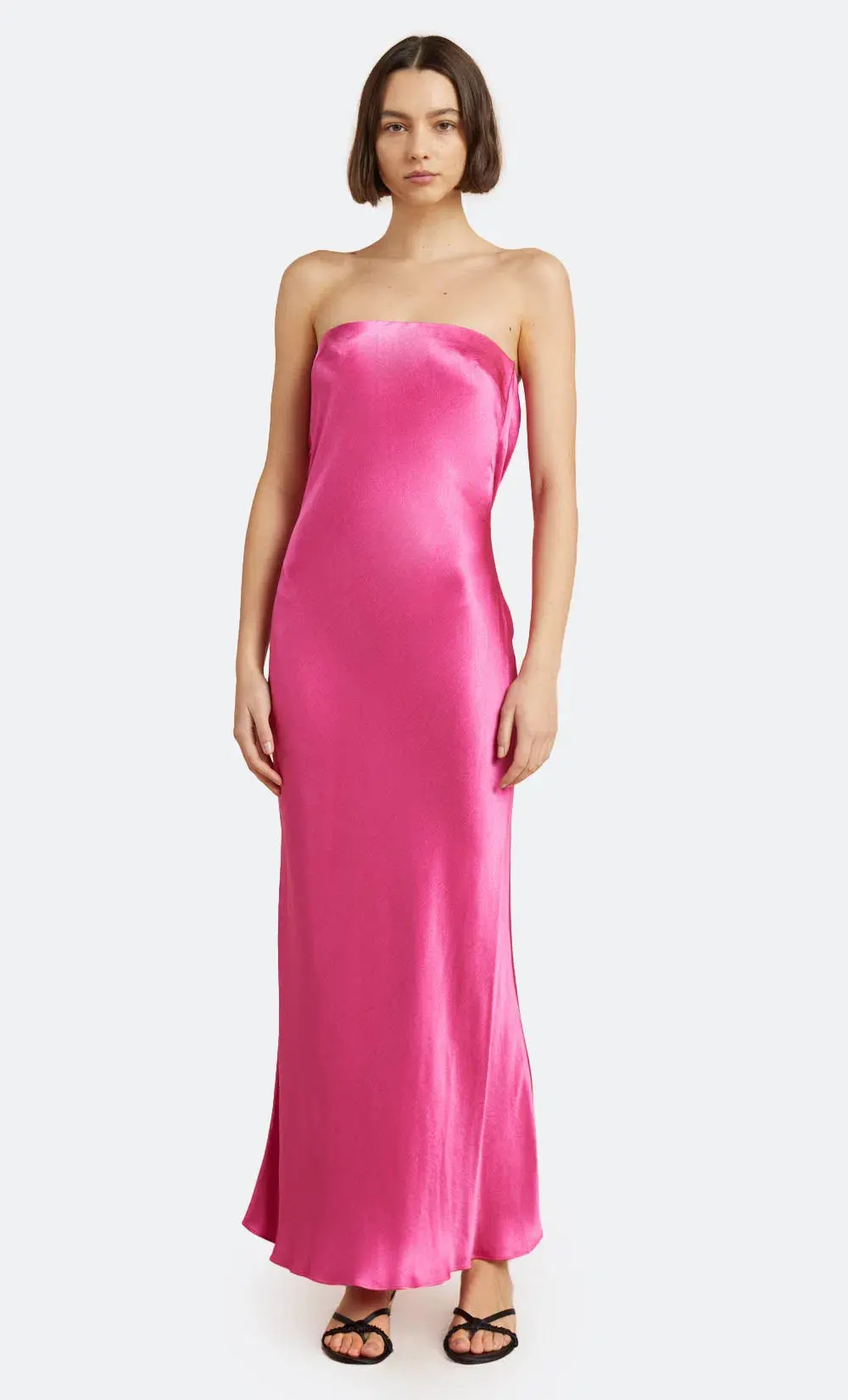 Bec & Bridge Moon Dance Strapless Dress Deep Pink Size 10  - Image 4
