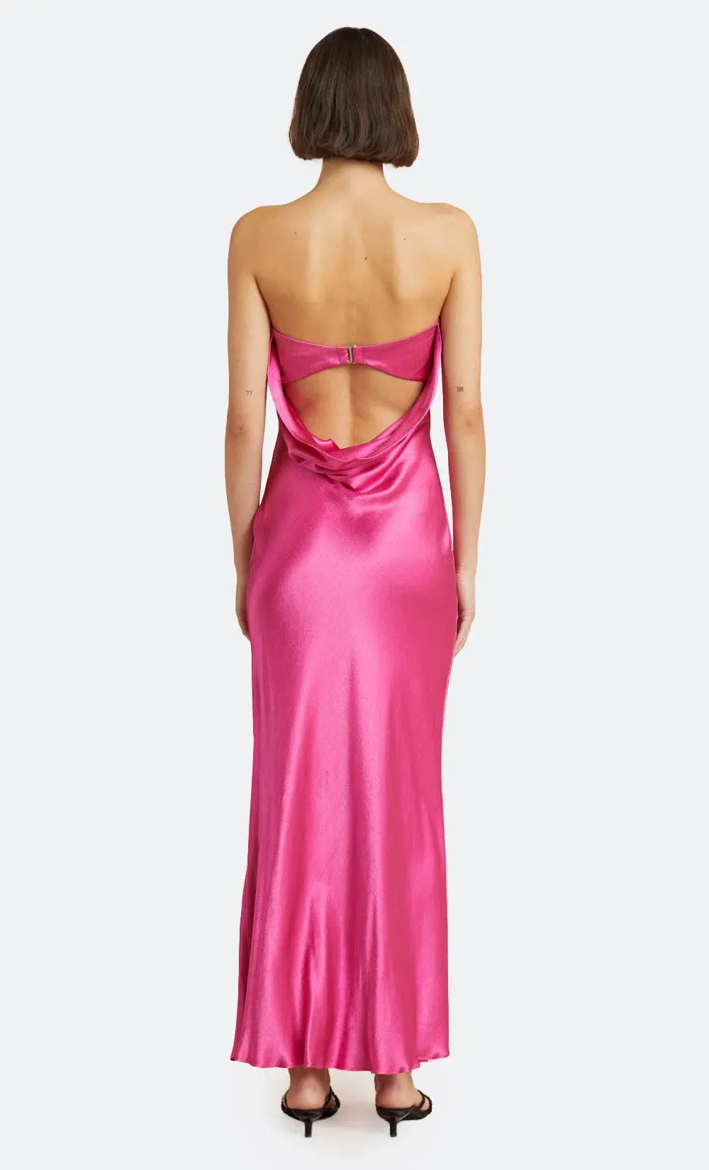 Bec & Bridge Moon Dance Strapless Dress Deep Pink Size 10  - Image 3