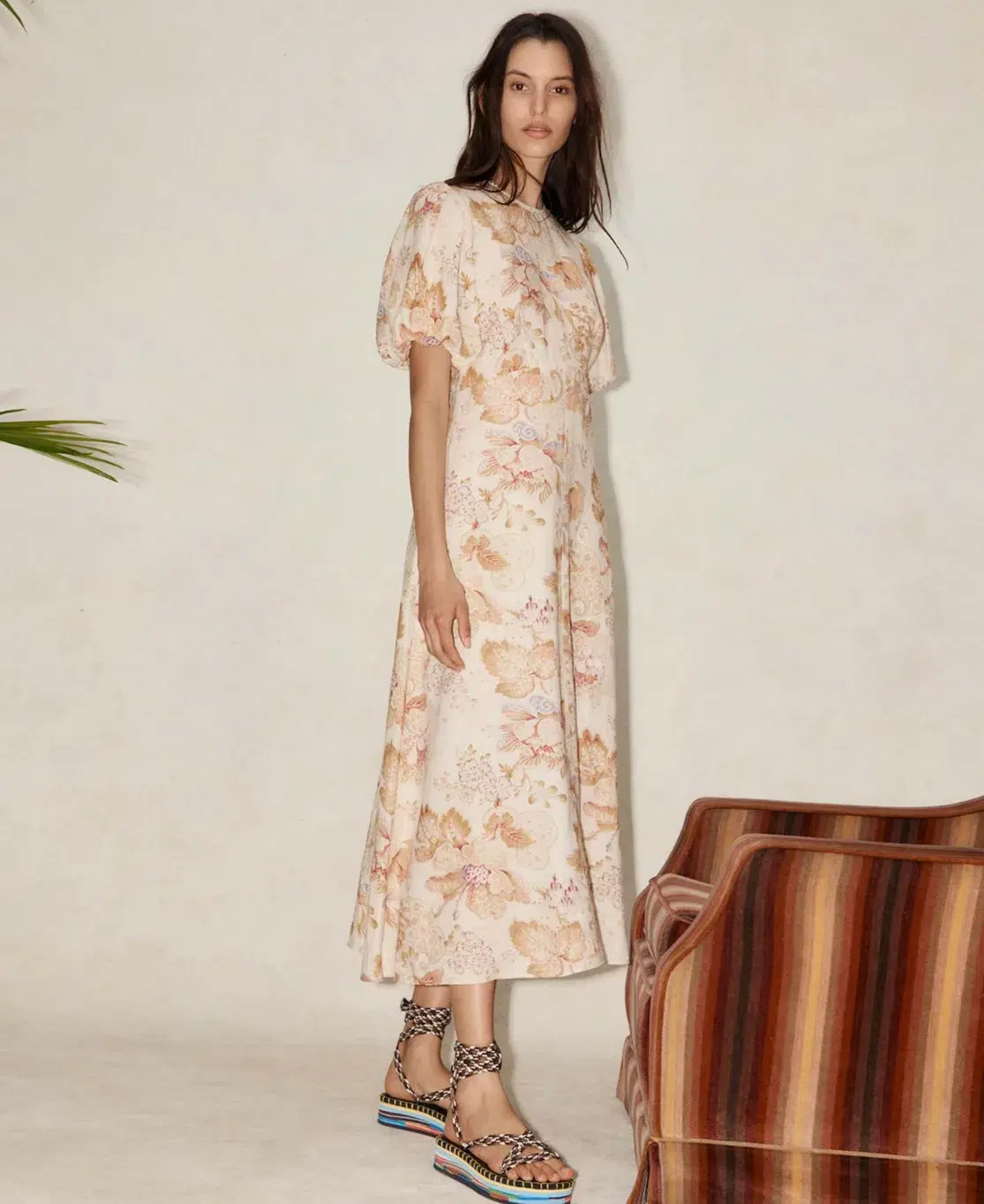Alémais Philomena Midi Dress Print Size 12  - Image 3
