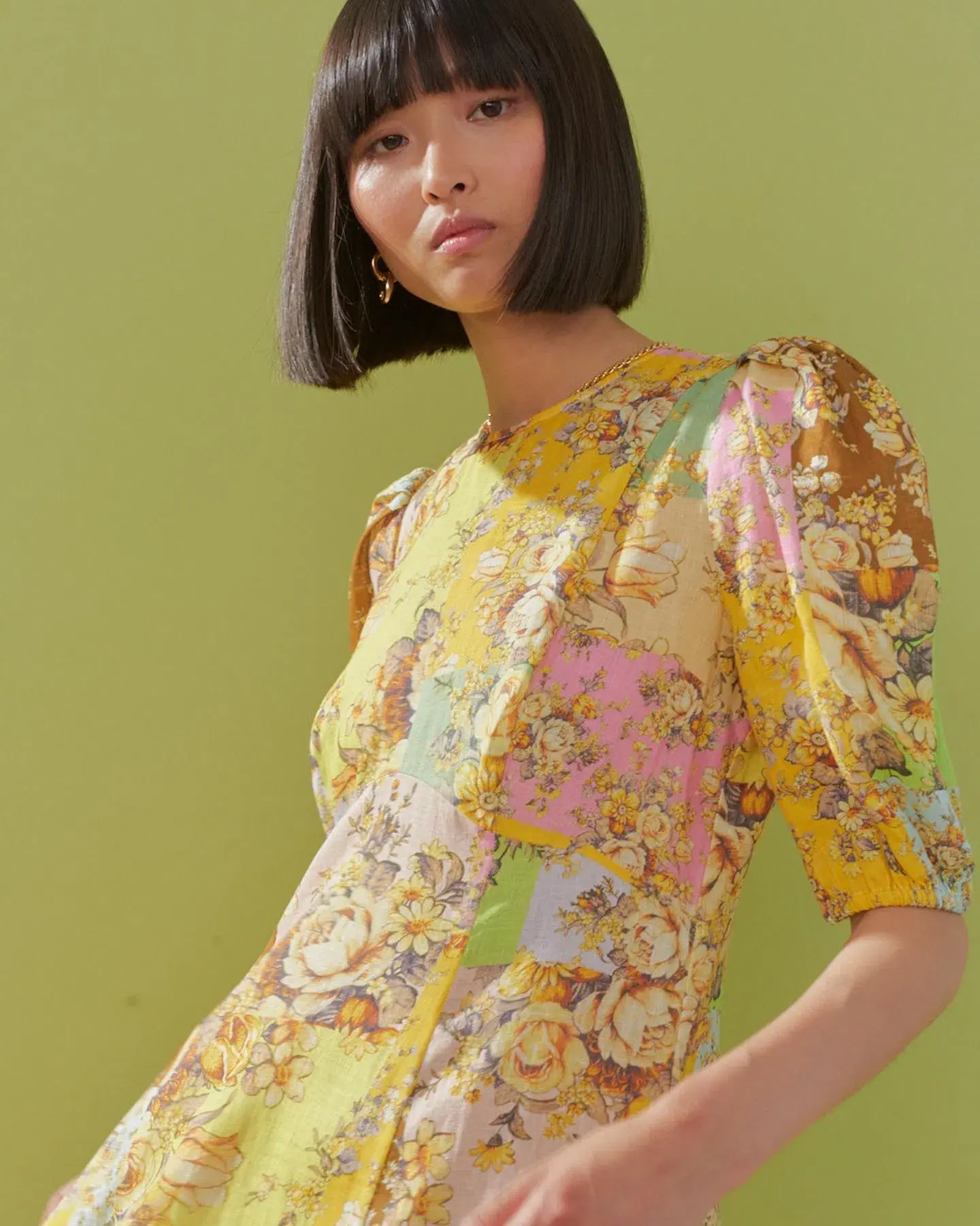 Alémais Matilde Midi Dress Floral Size 12 - Image 2