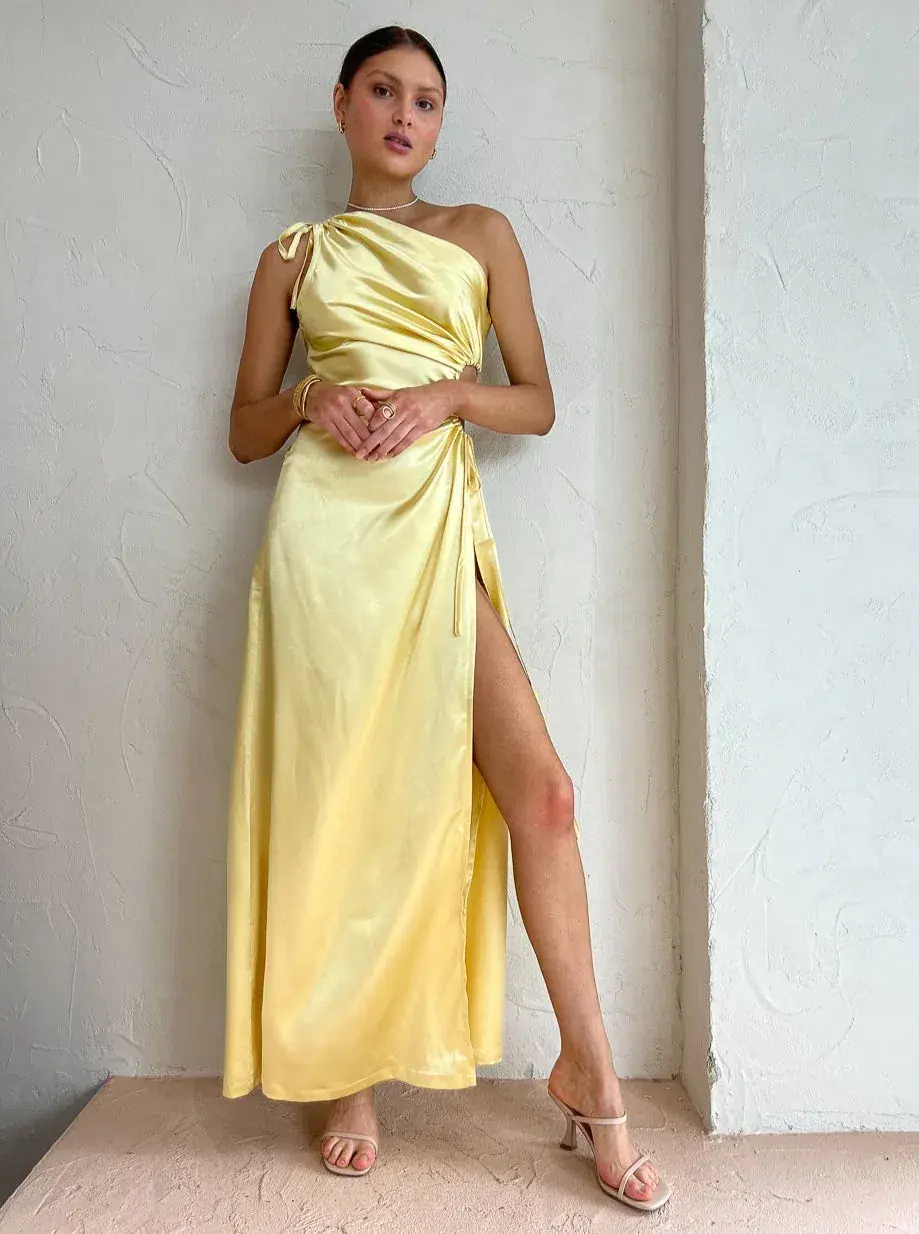 Sonya Moda Nour Maxi Dress Yellow Size 10  - Image 1