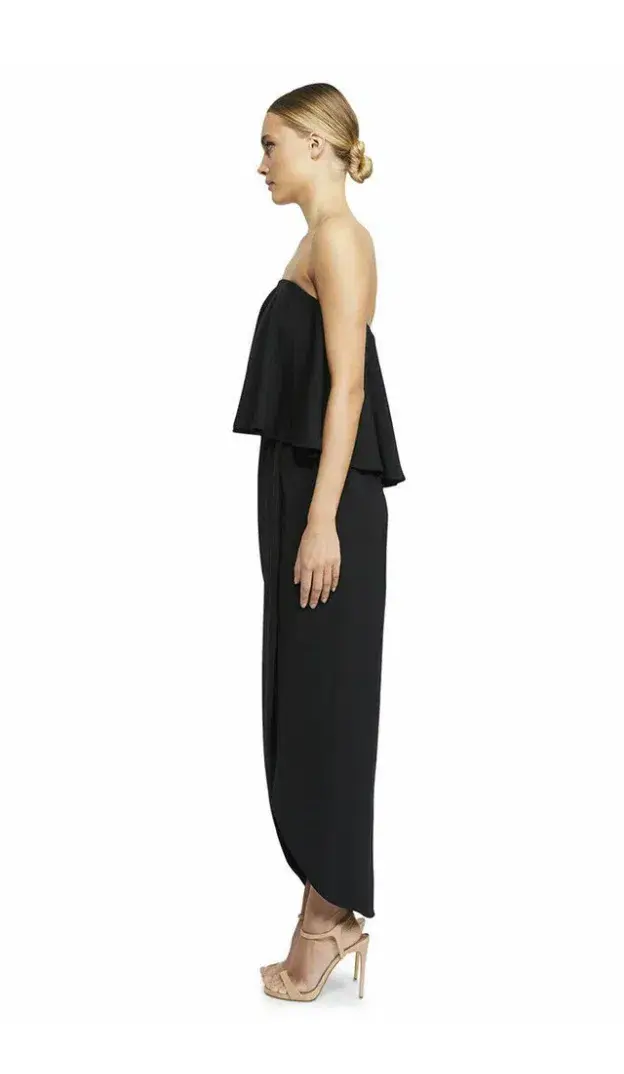 Shona Joy Strapless Frill Maxi Dress Size 8  - Image 2