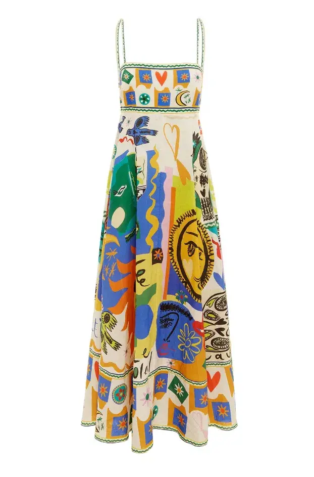 Alemais Soleil Maxi Sundress Multi Size 6 - Image 4