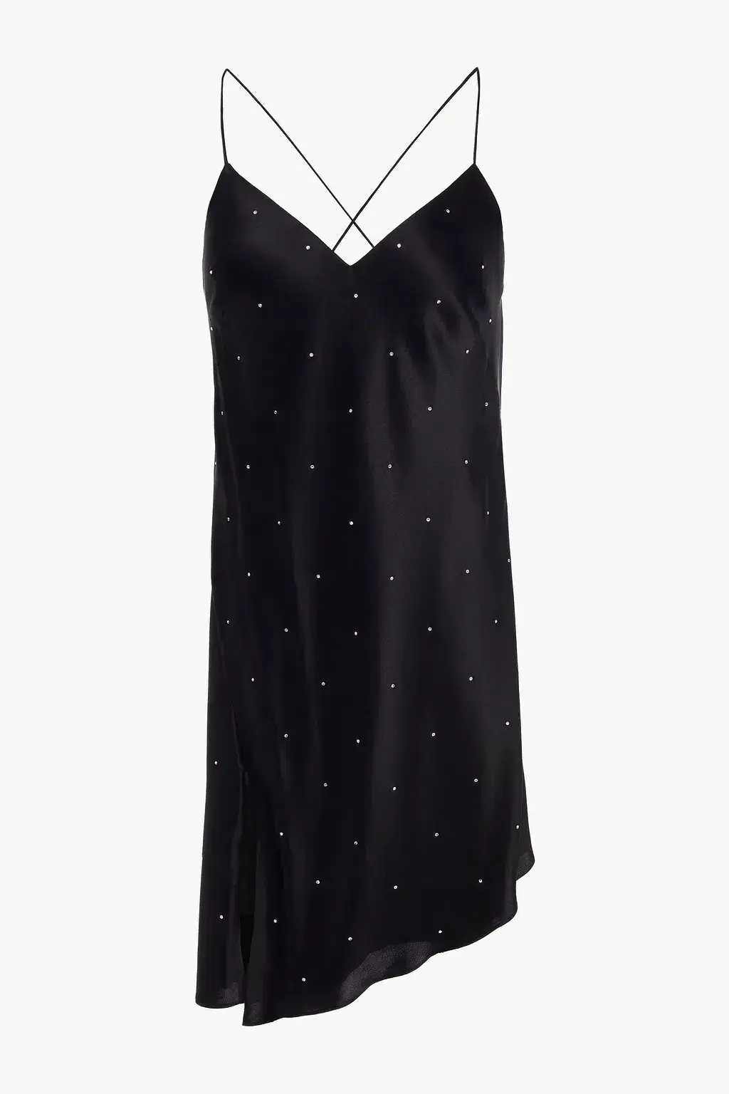 Michelle Mason Open Back Crystal Embellished Mini Dress Black Size 2 US / AU 6-8 for rent on The Volte - main image