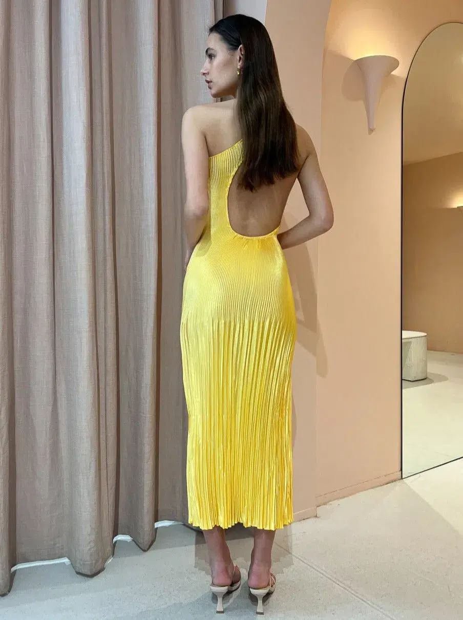 Lidee Naomi Gown Canary Yellow Size 8 - Image 1