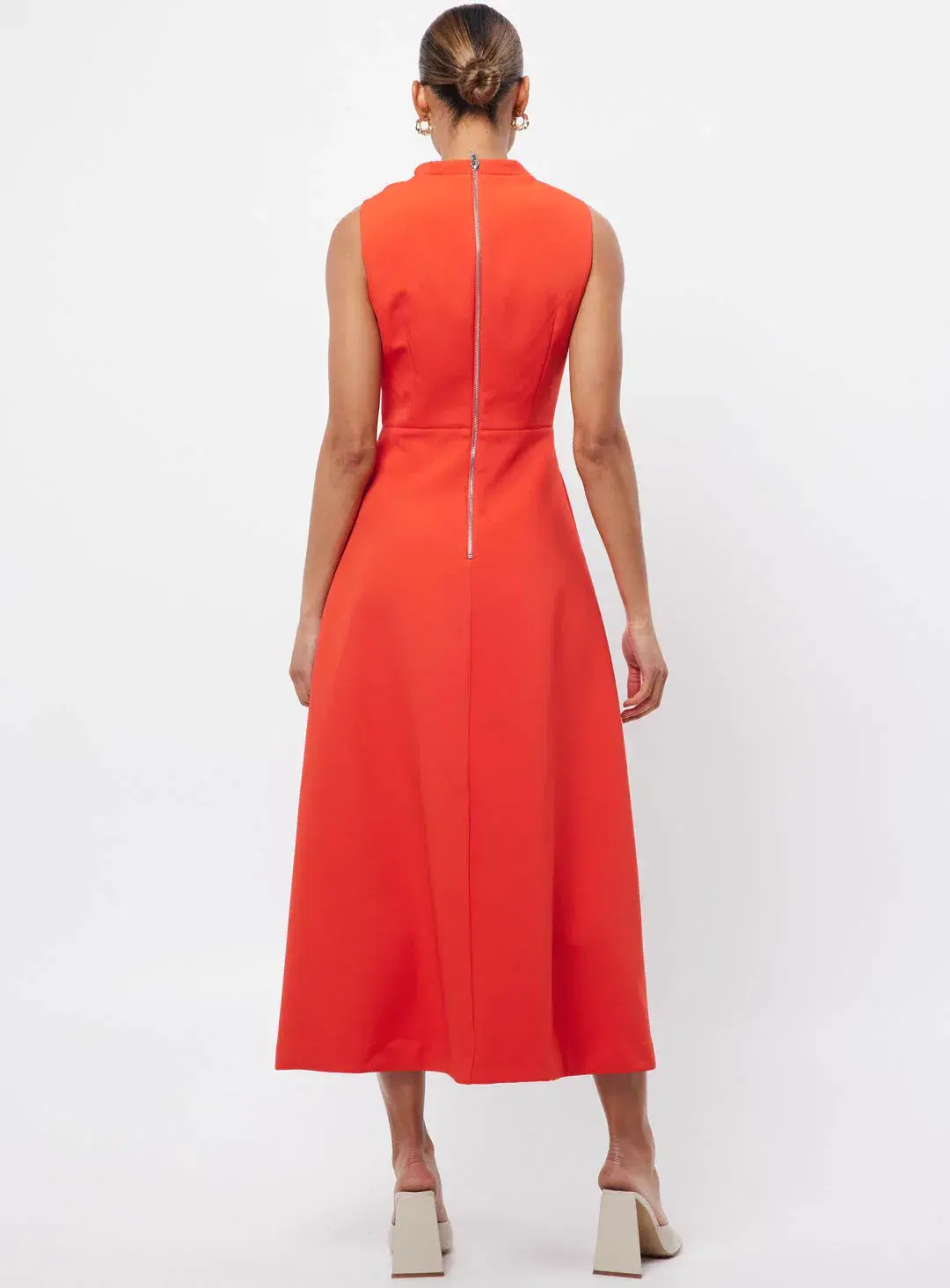 Mossman Cosmic Midi Dress Chili Size 8 - Image 3