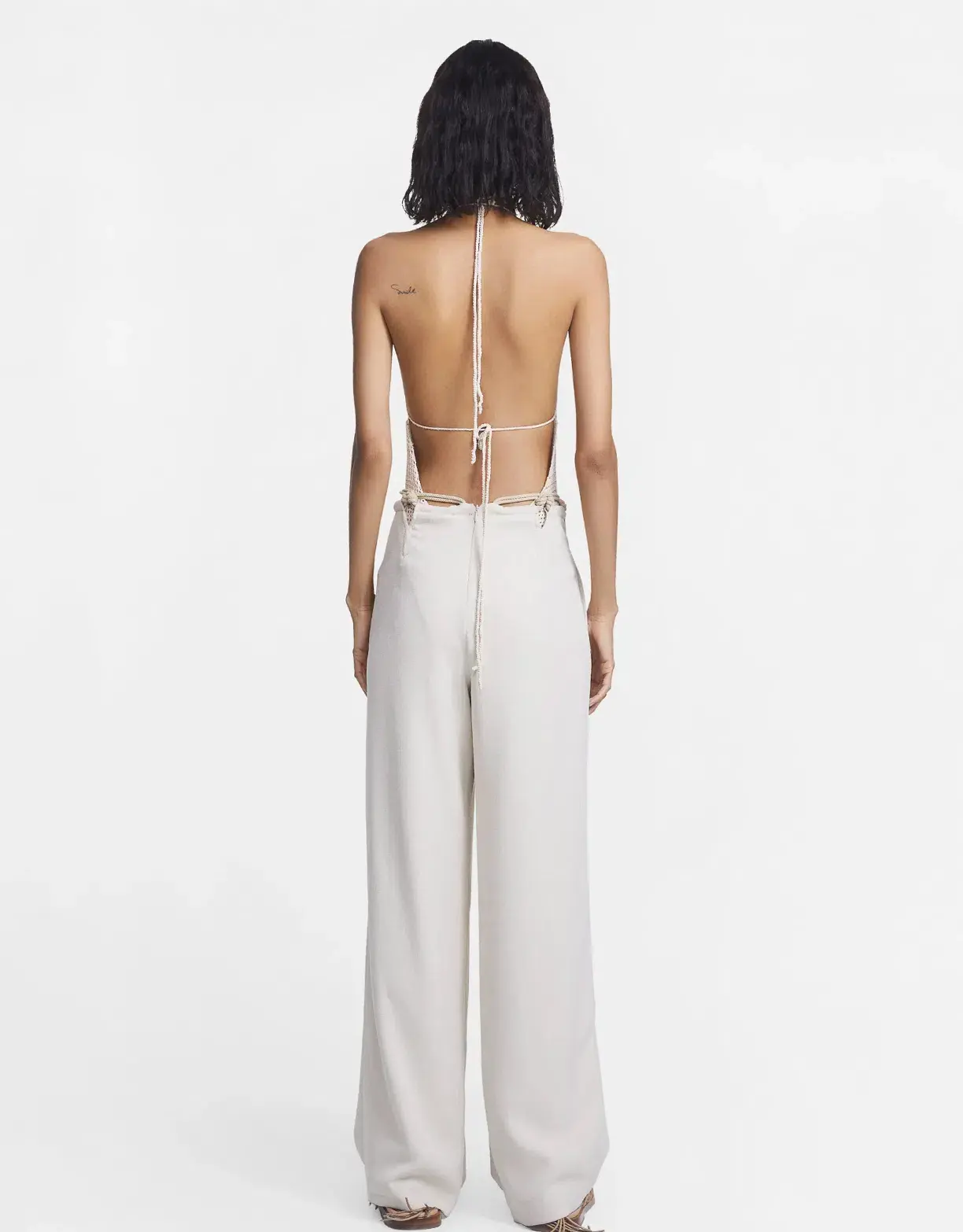 Dion Lee Macrame Pant in Ivory Size XS / AU 6 - Image 2