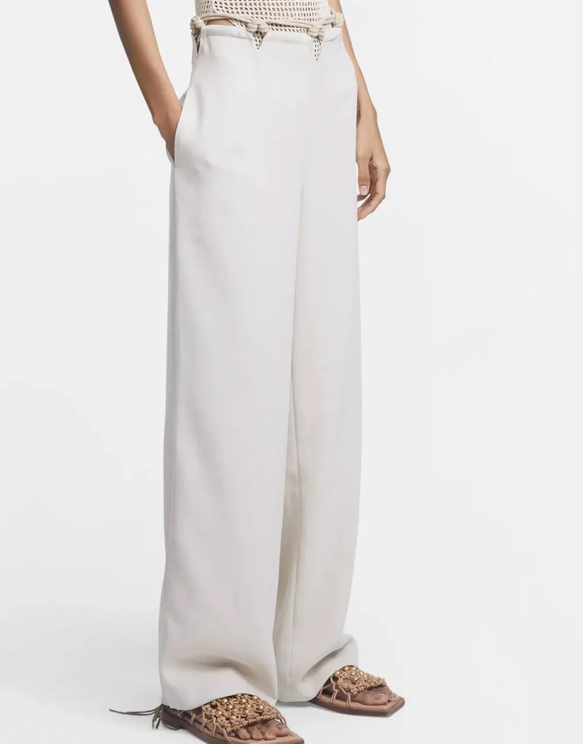 Dion Lee Macrame Pant in Ivory Size XS / AU 6 - Image 3