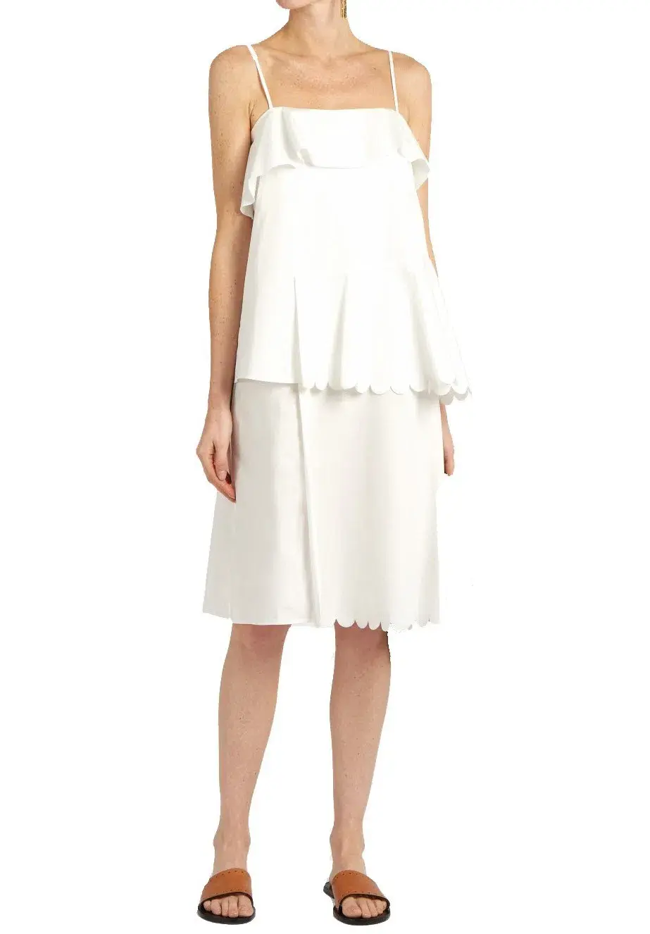 See by Chloe Scallop Edged Cotton Dress Size 38/Au 10 - Image 1