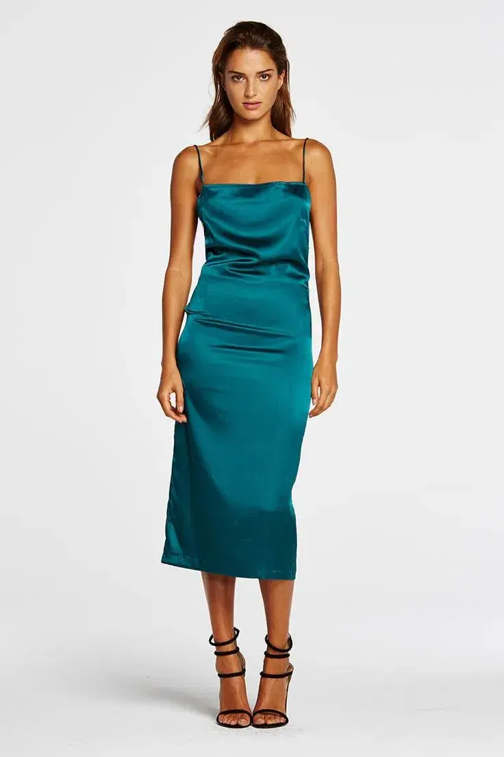 Maurie & Eve Apache Dress Emerald Green Size 6 - Image 1