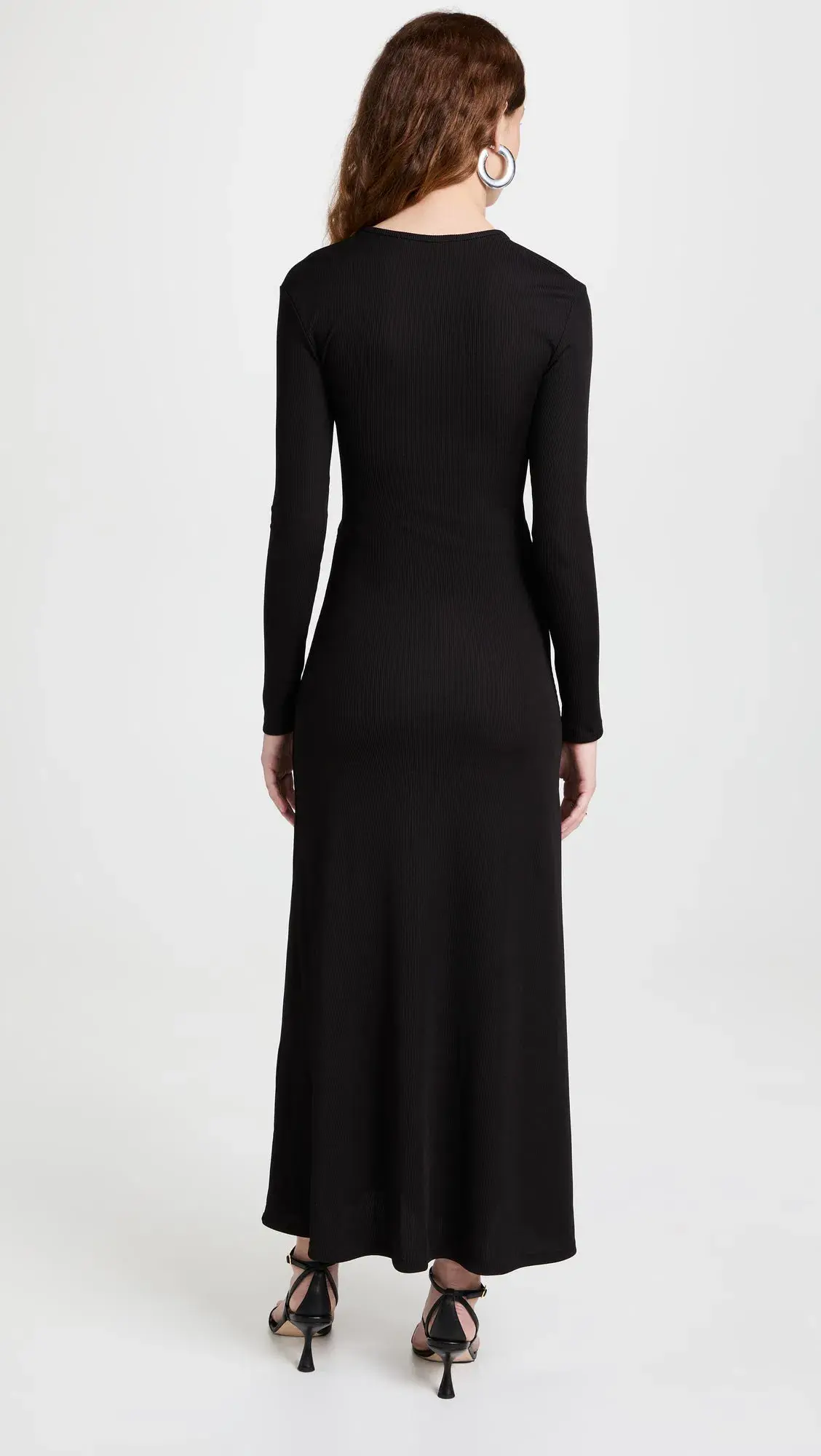 Christopher Esber Split Quartz Ruched Dress Black Size 8 - Image 3