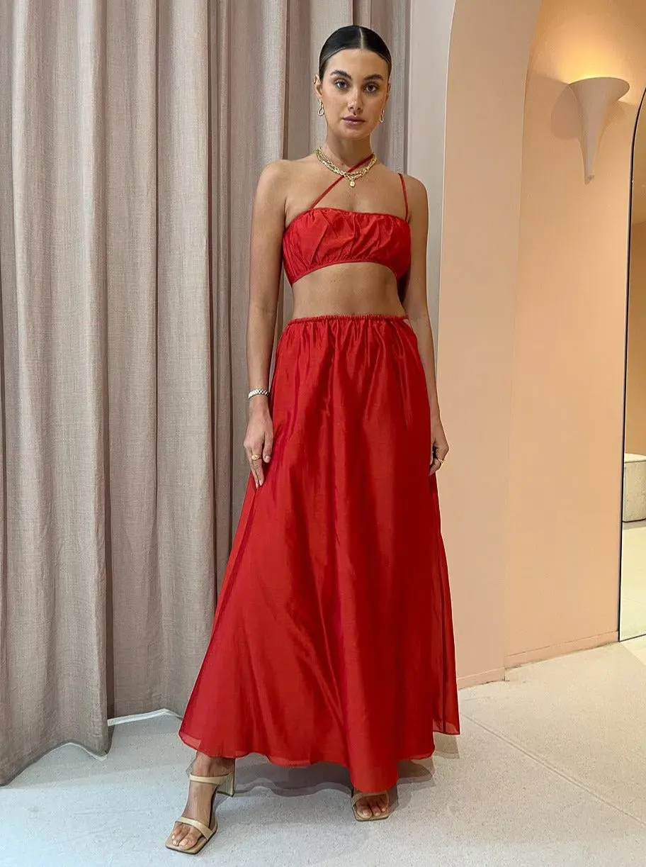 Sir the Label Lucelia Set Red Size 0-1/Au 6-8 - Image 1