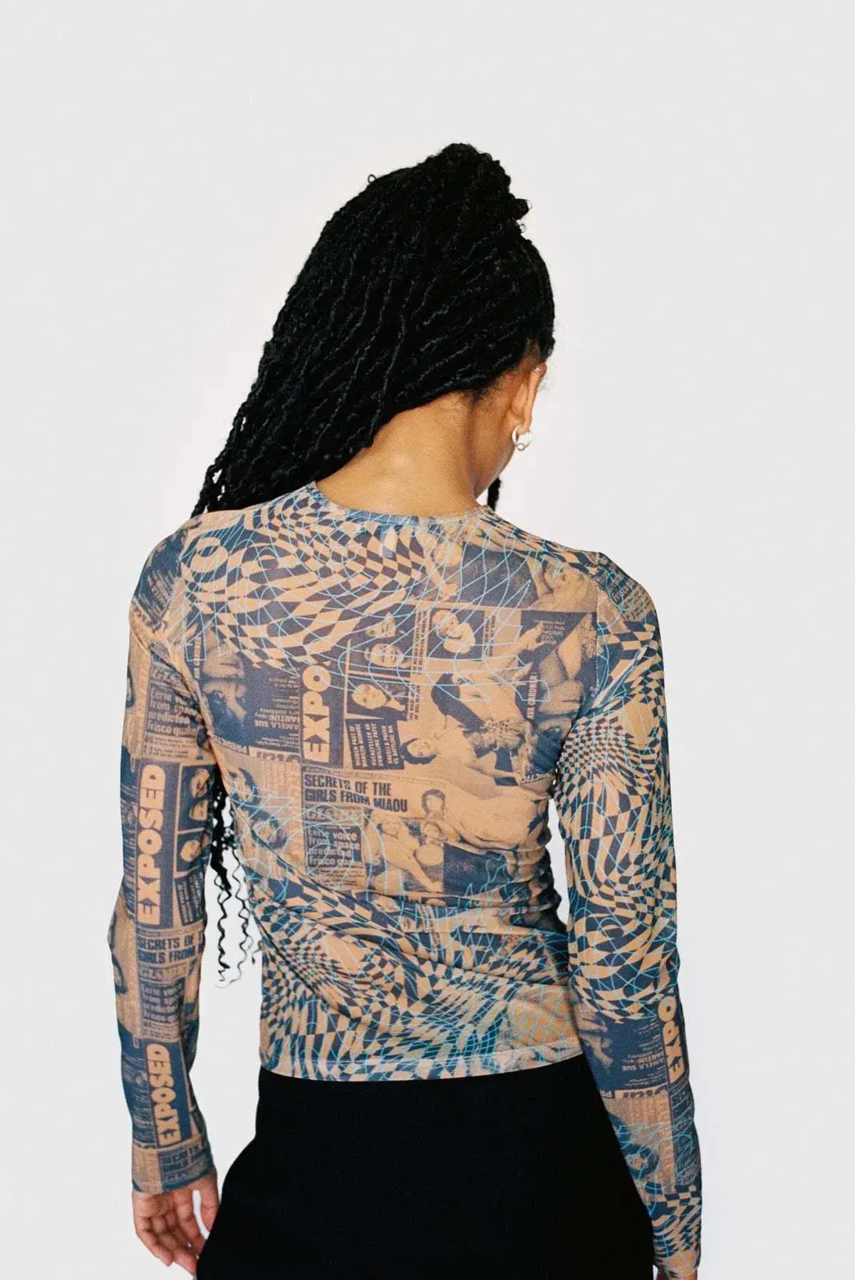 Miaou Wanted Long Sleeve Tee Print Size XS/Au 6 - Image 2