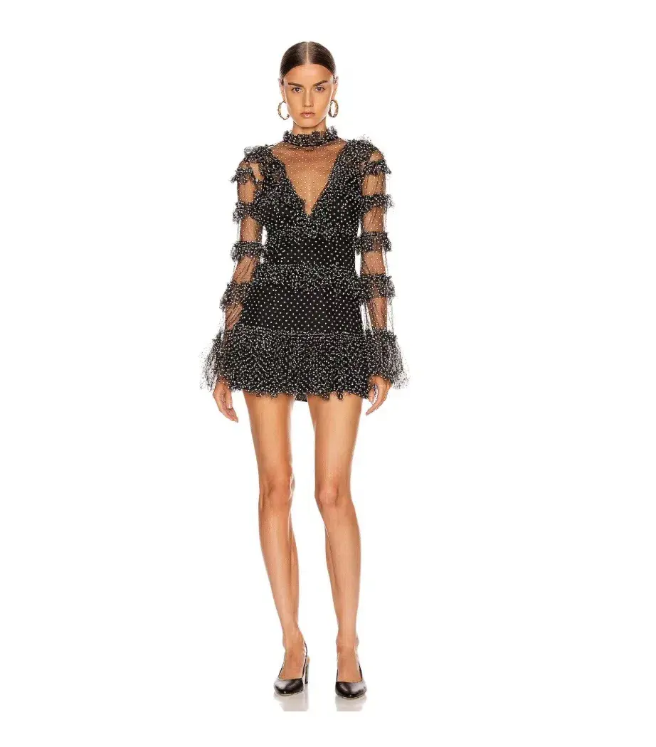 Alice McCall Tokyo Sky Mini Dress Black Size 6 - Image 1