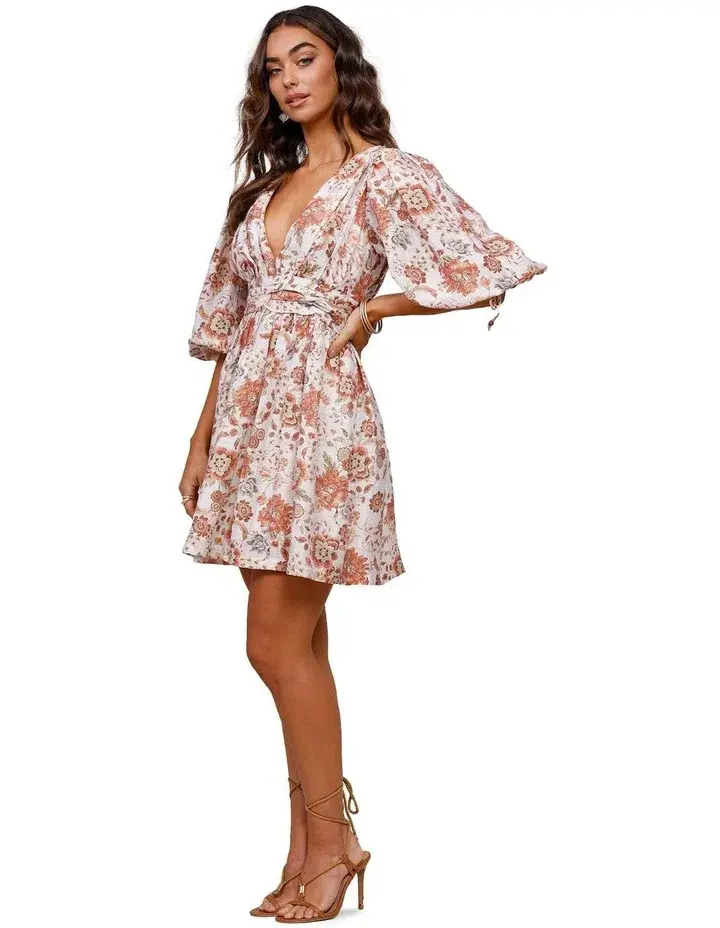 Ministry of Style Nu Boheme Mini Dress Floral Size 8 - Image 2