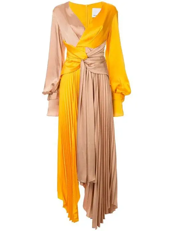 ACLER Empire Dress Pumpkin Orange/Brown Size 12  - Image 2