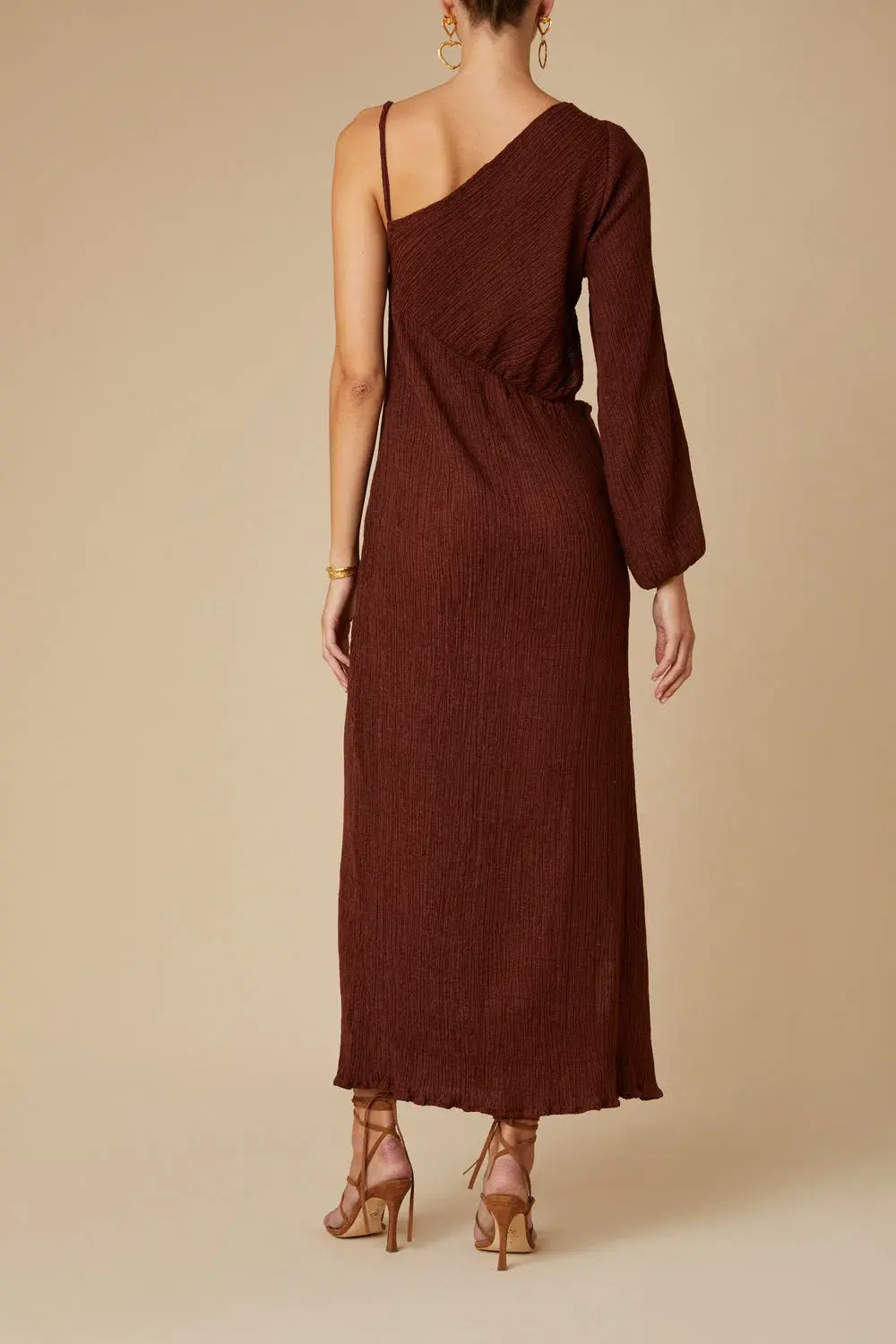 Savannah Morrow Cher Dress Mahogany Size XS - Image 3