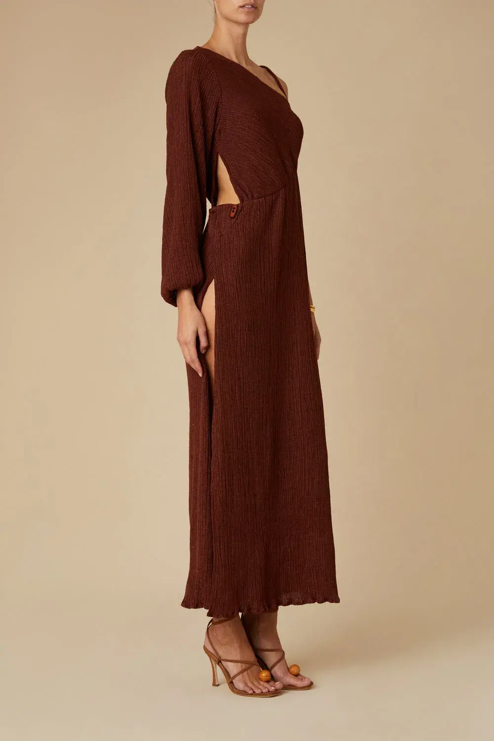 Savannah Morrow Cher Dress Mahogany Size XS - Image 2