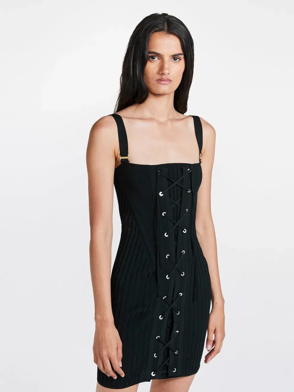 Dion Lee Laced Corset Dress Black Size S/Au 8  - Image 2