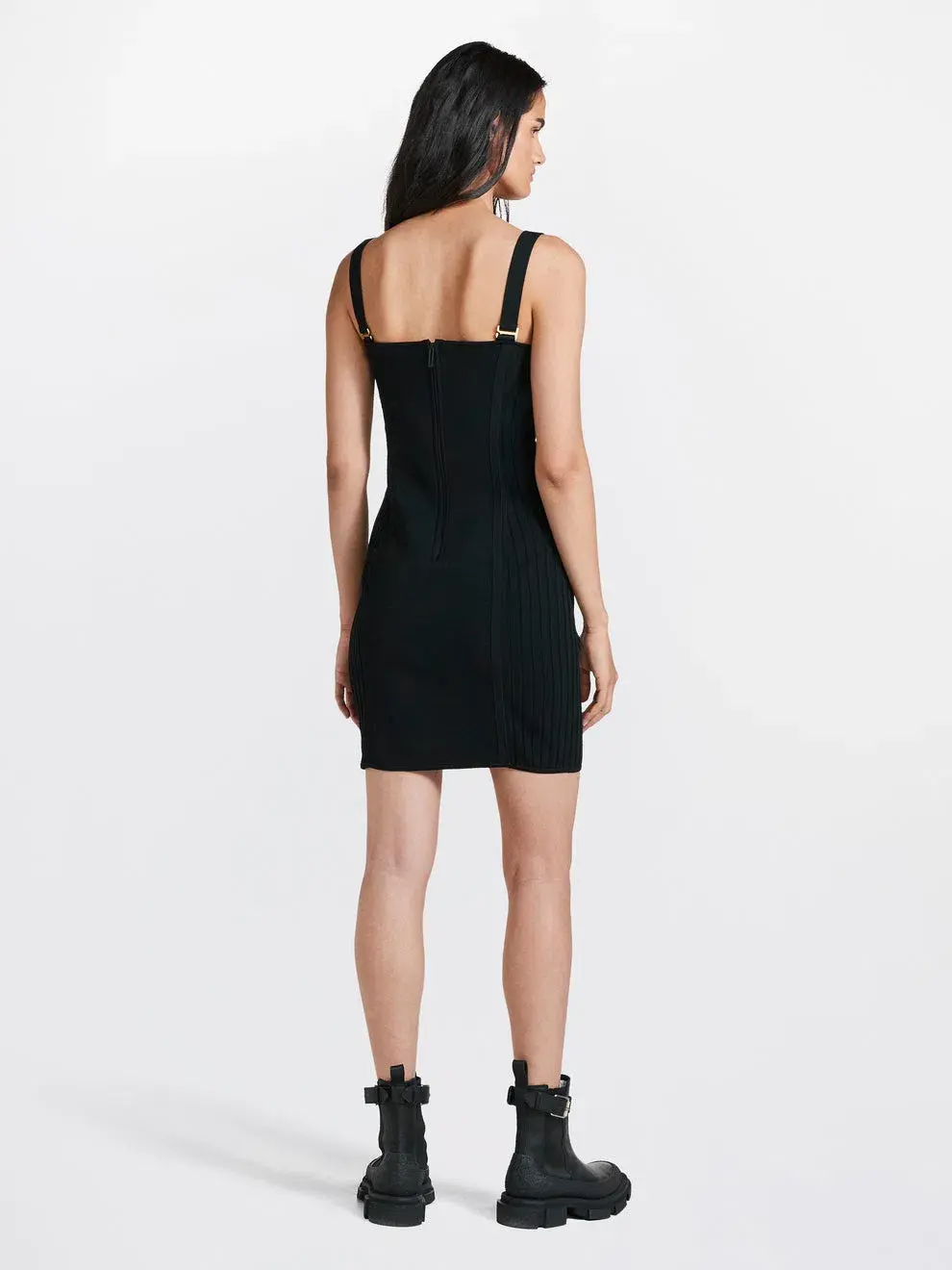 Dion Lee Laced Corset Dress Black Size S/Au 8  - Image 3