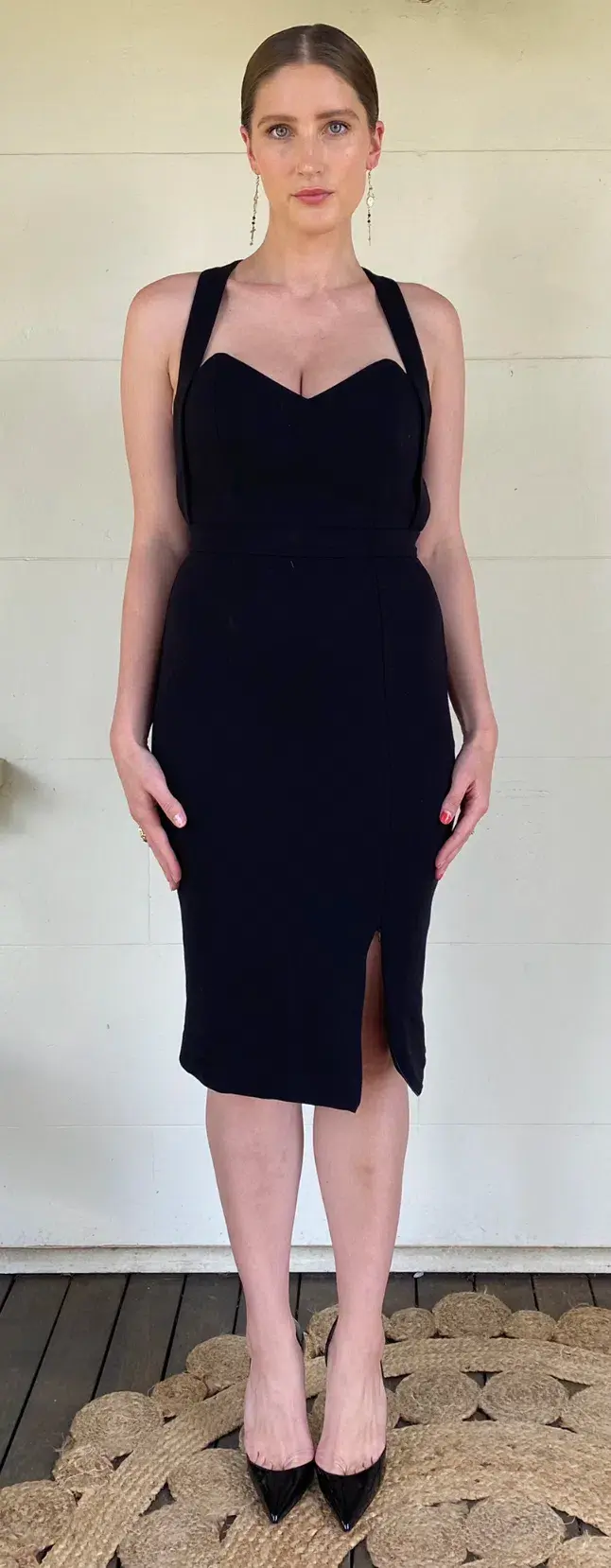 Nicholas Black Sleeveless Midi Pencil Dress Size 10 - Image 4