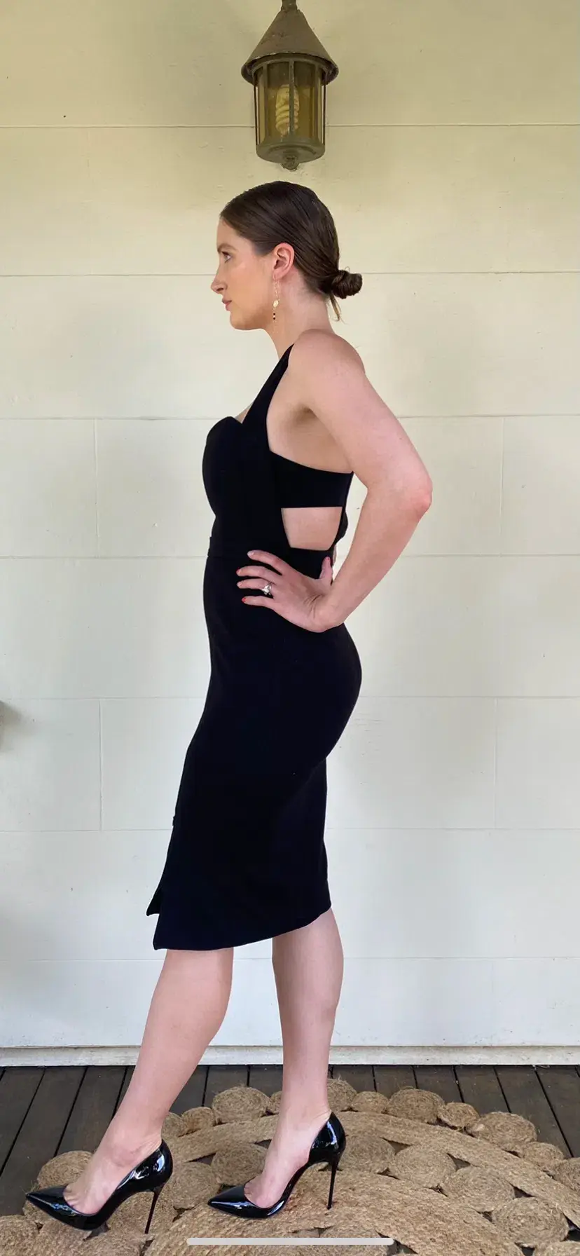 Nicholas Black Sleeveless Midi Pencil Dress Size 10 - Image 2