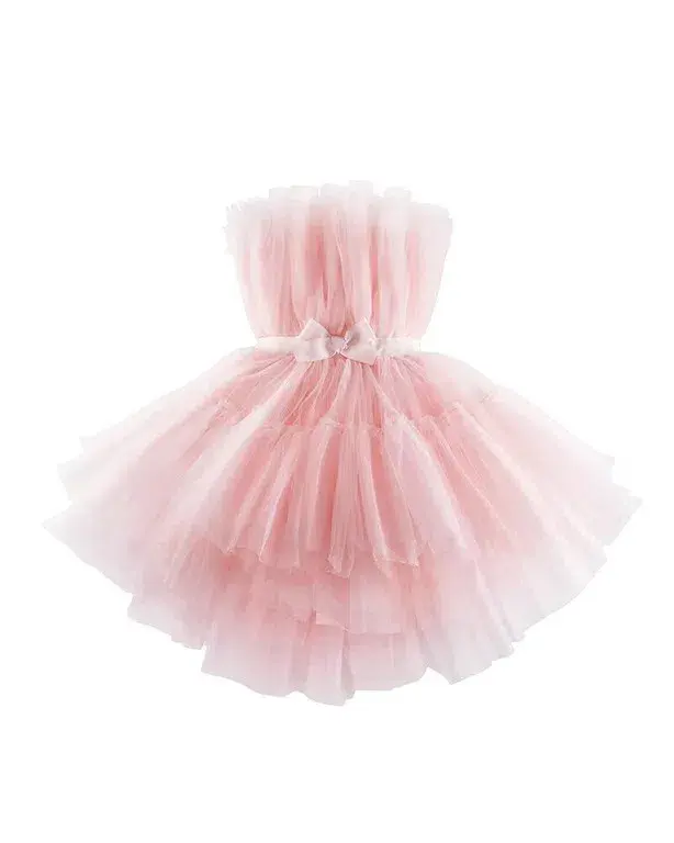 Giambattista Valli x HM Pale Pink Mini Tulle Dress Pink Size 12 - Image 5
