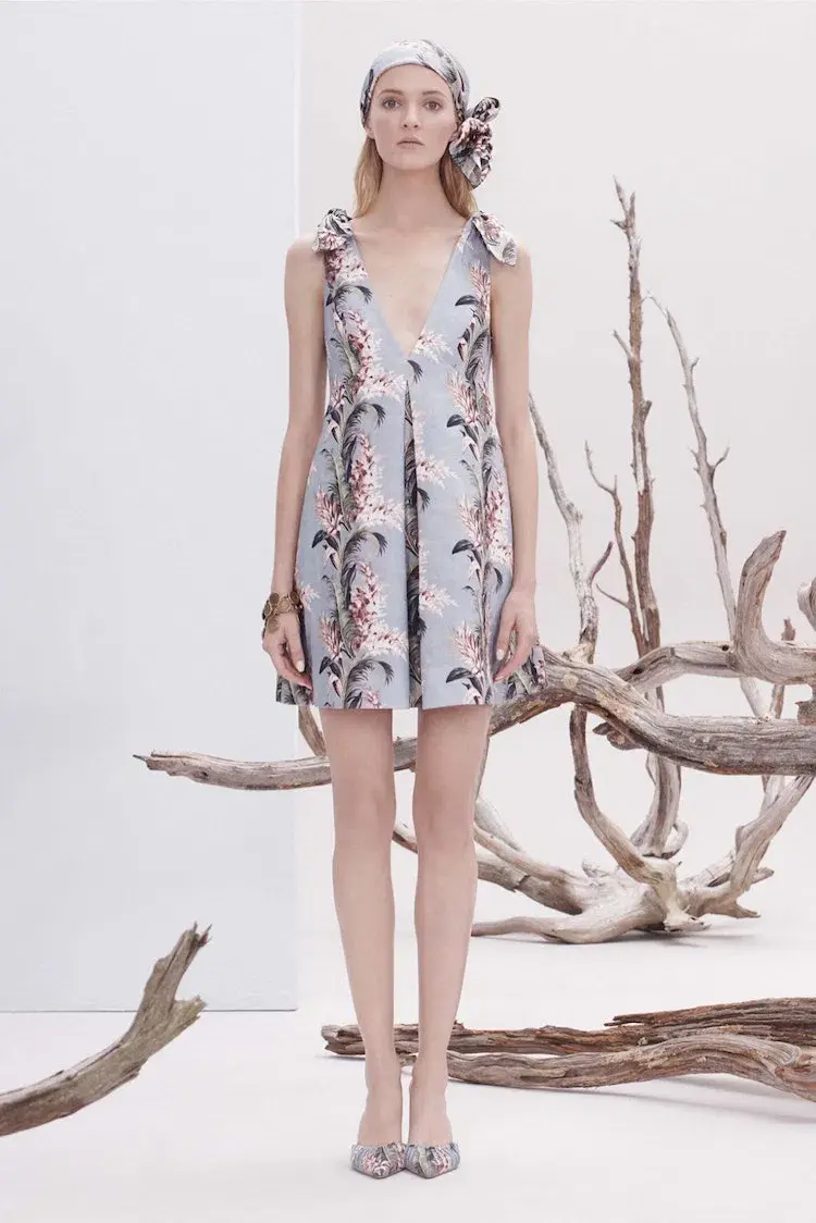 Zimmermann Winsome Trapeze Dress in Blue Floral Size 0/Au 8 - Image 1