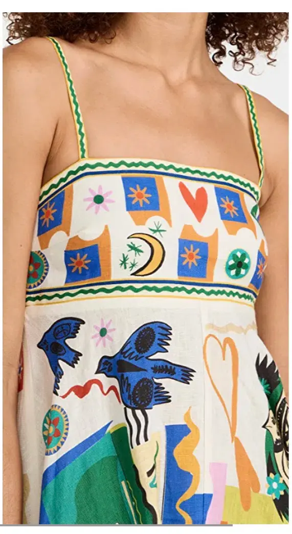 Alemais Soleil Midi Sundress in Ivory Size 10 - Image 4