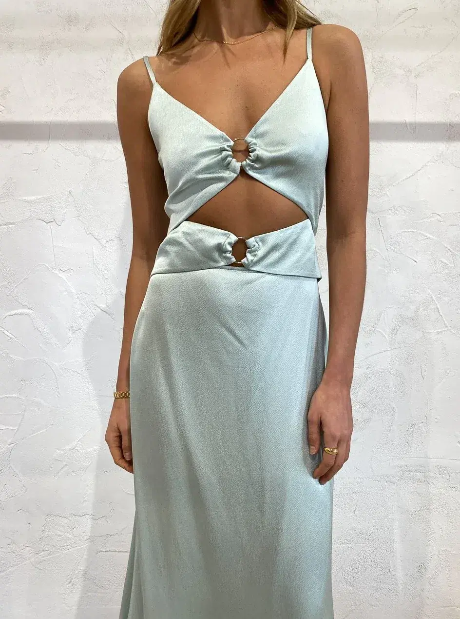 Anna Quan Carina Dress Pistachio Size 12 - Image 2