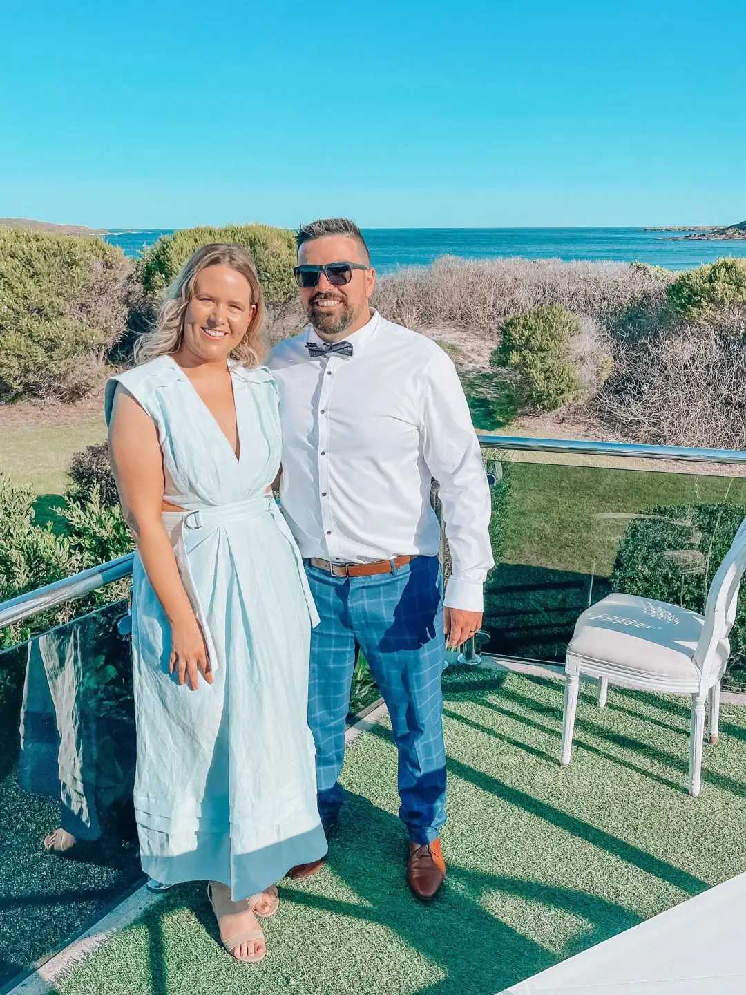 Acler Telford Dress Cloud Blue Size 16 for rent on The Volte - main image