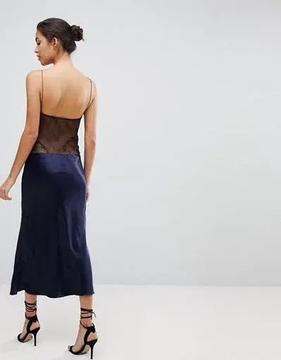 Bec & Bridge Je Suis Midi Dress Navy Size 6 / XS - Image 3