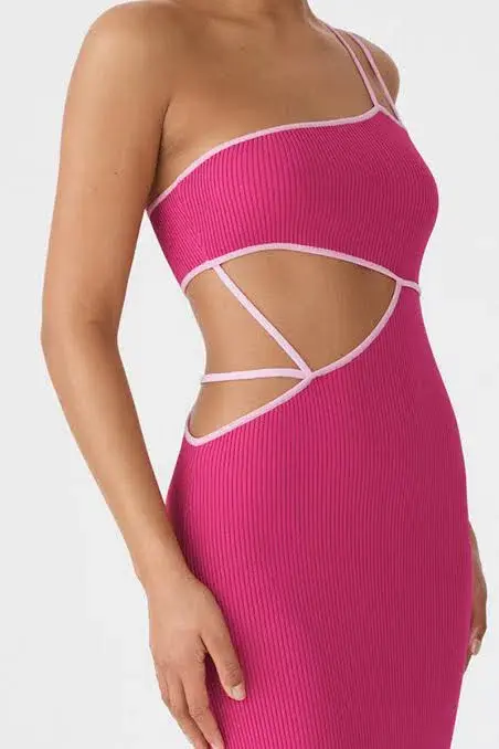 San Sloane Nathalya Midi Dress Pink Size 6 / XS - Image 2