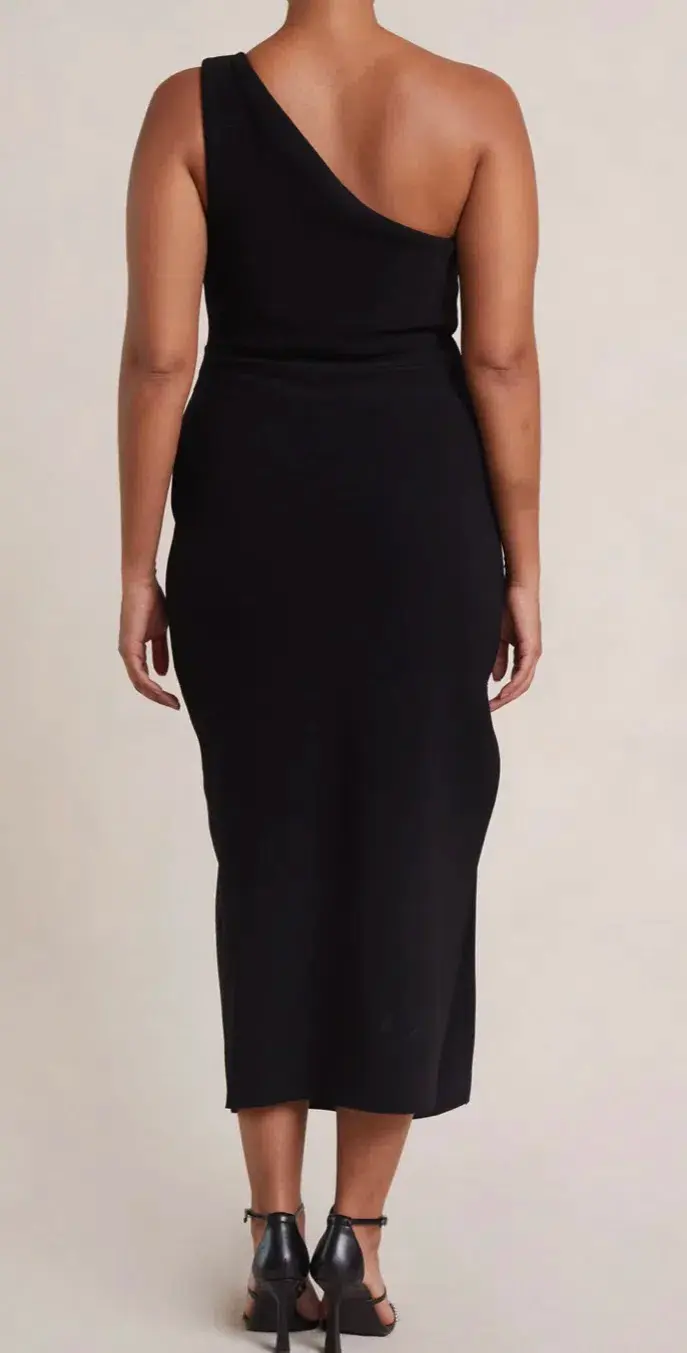 Bec & Bridge Be Mine Asym Midi Dress Black Size L / Au 12 - Image 2