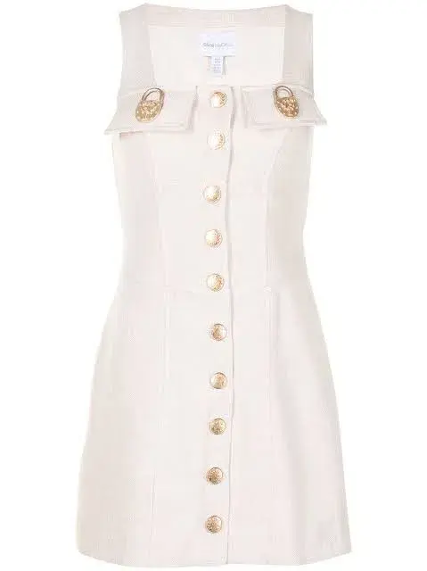 Alice McCall Queenie Mini Dress Creme Size 8 - Image 4