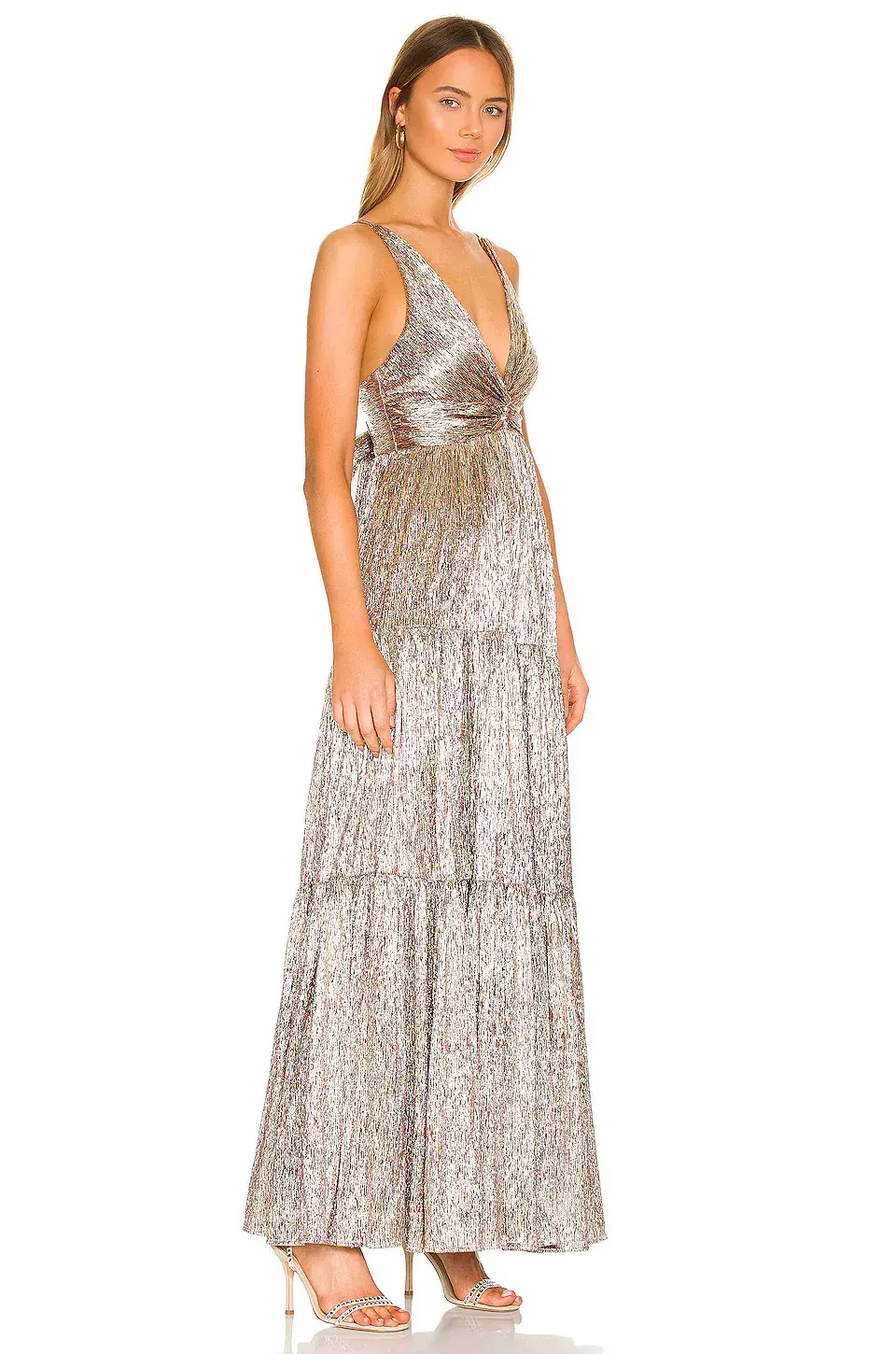 Sabina Musayev Pacific Dress Gold Size 8 - Image 2