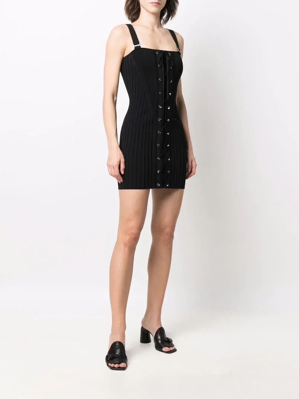Dion Lee Laced Corset Mini Dress Black Size XS/Au 6 - Image 2