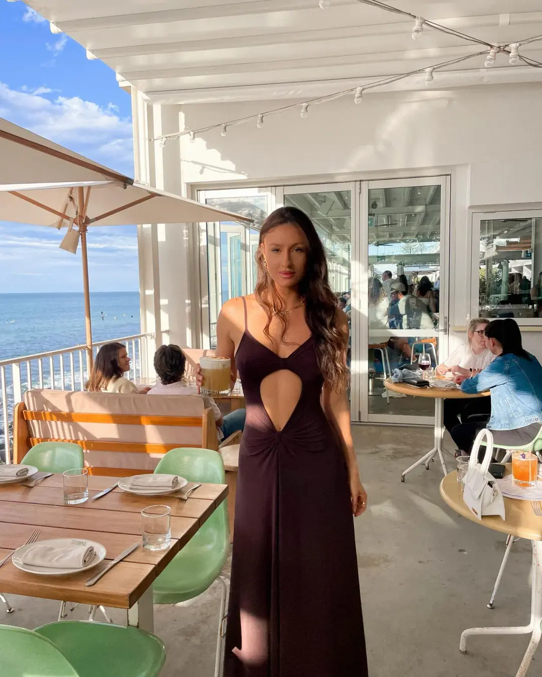 One Mile Sammy Dress Brown Size 8 for rent on The Volte - main image