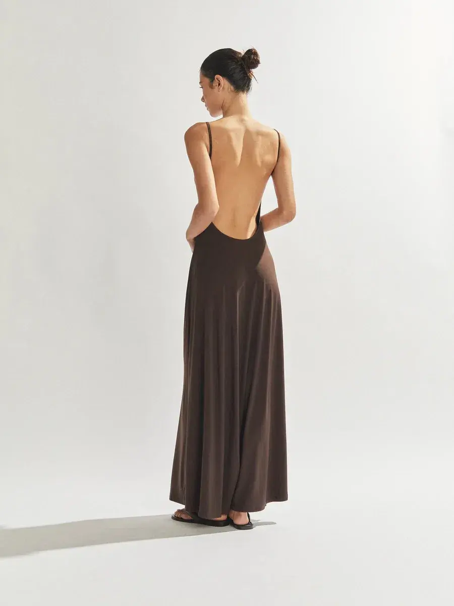 One Mile Sammy Dress Brown Size 8 - Image 5