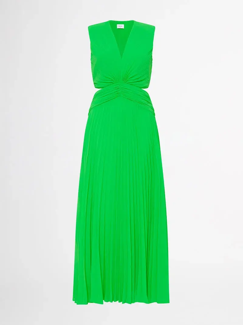 Sheike Marilyn Pleat Dress Green Size 8 for rent on The Volte - main image